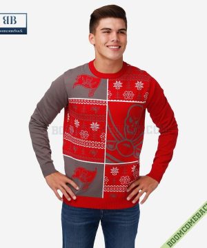 NFL Tampa Bay Buccaneers Big Logo Ugly Christmas Sweater