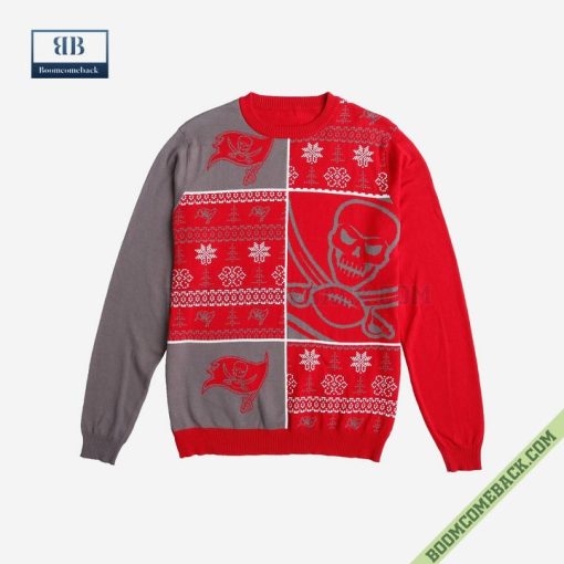 NFL Tampa Bay Buccaneers Big Logo Ugly Christmas Sweater