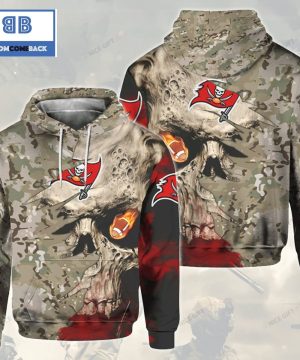 nfl tampa bay buccaneers camouflage skull 3d hoodie 3 RDA10