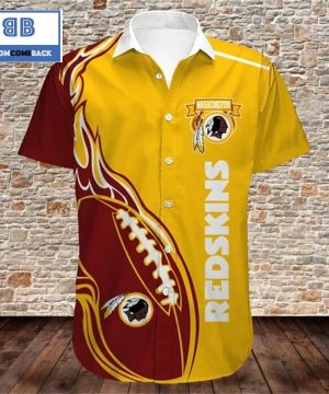 NFL Washington Redskins Tropical Flower Hawaiian Shirt