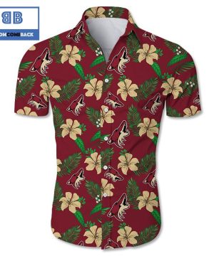 NHL Arizona Coyotes Tropical Flower Hawaiian Shirt