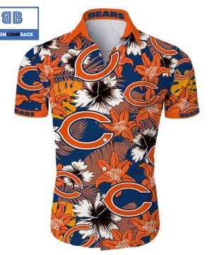 NHL Chicago Bears Tropical Flower Hawaiian Shirt