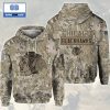 NHL Carolina Hurricanes Camouflage 3D Hoodie