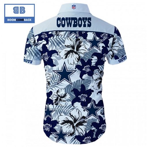 NHL Dallas Cowboys Tropical Flower Hawaiian Shirt