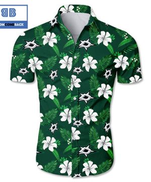 NHL Dallas Stars Tropical Flower Hawaiian Shirt