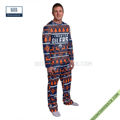 NHL Edmonton Oilers Family Pajamas Set