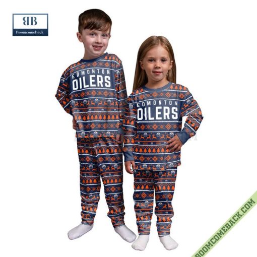 NHL Edmonton Oilers Family Pajamas Set