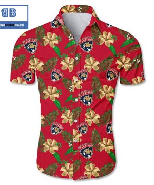 NHL Florida Panthers Tropical Flower Hawaiian Shirt