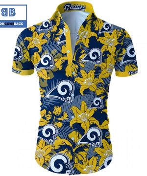 NHL Los Angeles Rams Tropical Flower Hawaiian Shirt