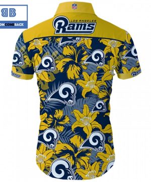 NHL Los Angeles Rams Tropical Flower Hawaiian Shirt