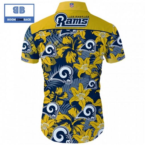 NHL Los Angeles Rams Tropical Flower Hawaiian Shirt