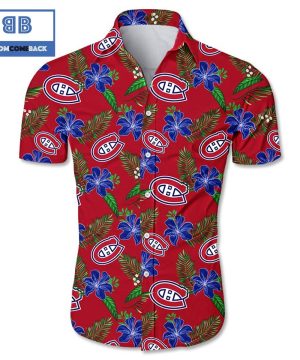 nhl montreal canadiens tropical flower hawaiian shirt 2 VCJtU