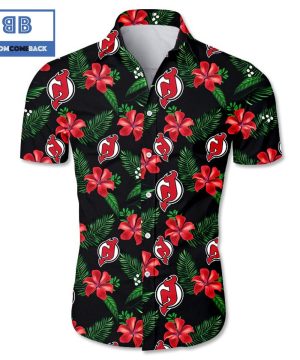 nhl new jersey devils tropical flower hawaiian shirt 2 fKt4B