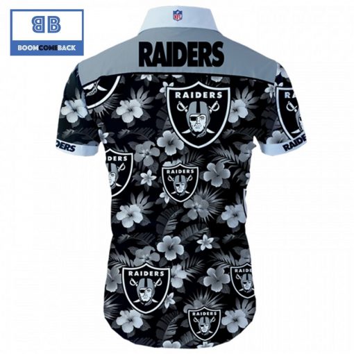 NHL Oakland Raiders Tropical Flower Hawaiian Shirt