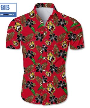 nhl ottawa senators tropical flower hawaiian shirt 2 s6Kcl