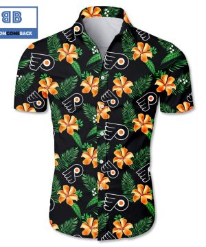 NHL Philadelphia Flyers Tropical Flower Hawaiian Shirt