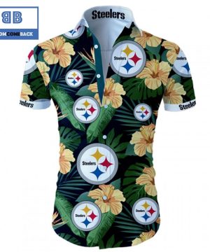 NHL Pittsburgh Steelers Tropical Flower Hawaiian Shirt