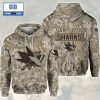 NHL Seattle Kraken Camouflage 3D Hoodie