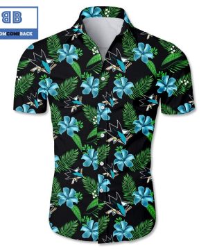 NHL San Jose Sharks Tropical Flower Hawaiian Shirt