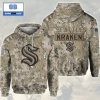 NHL St Louis Blues Camouflage 3D Hoodie