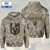 NHL Washington Capitals Camouflage 3D Hoodie