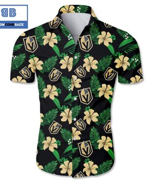 NHL Vegas Golden Knights Tropical Flower Hawaiian Shirt