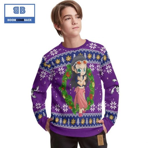 Nico Robin One Piece Anime Christmas Custom Knitted 3D Sweater