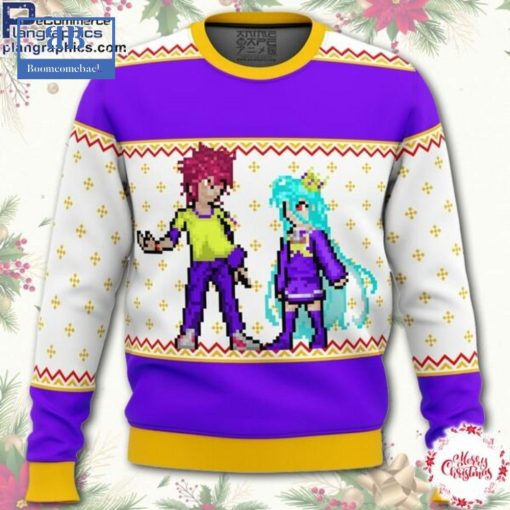 No Game No Life 8 Bit Ugly Christmas Sweater