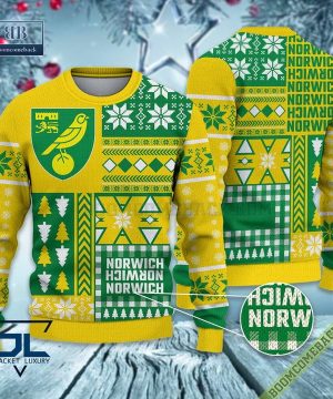 Norwich City Ugly Christmas Sweater, Christmas Jumper