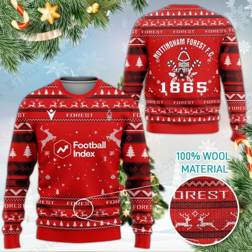 Nottingham Forest FC 3D Ugly Christmas Sweater