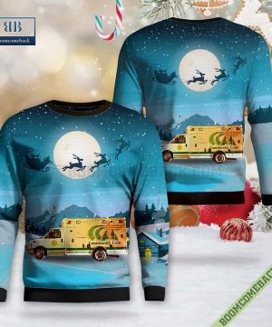 Oakwood, Ohio, Community Care Ambulance Ugly Christmas Sweater