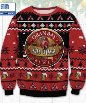 oban bay kilt lifter ugly christmas sweater 2 OXpYe