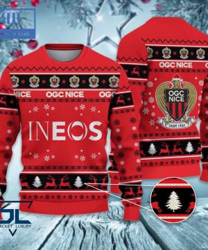 OGC Nice Santa Hat Ugly Christmas Sweater