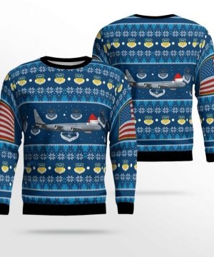 Ohio Air National Guard 121st Air Refueling Wing Boeing Kc-135r Stratotanker Ugly Christmas Sweater