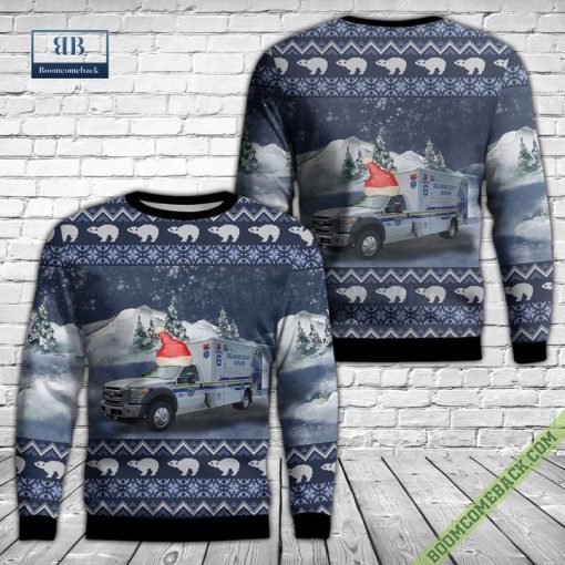 Ohio, Delaware County EMS Ugly Christmas Sweater