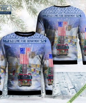 Old Lyme Fire Department Christmas Sweater Jumper