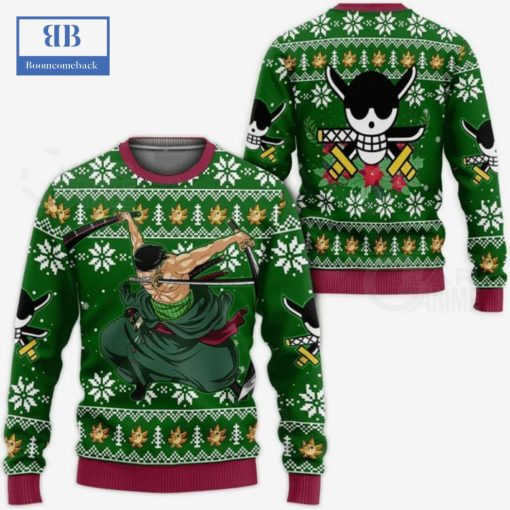 One Piece Roronoa Zoro Ugly Christmas Sweater