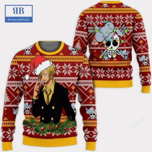 One Piece Sanji Ugly Christmas Sweater