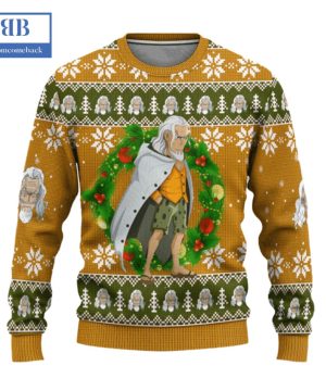 One Piece Silvers Rayleigh Chibi Ugly Christmas Sweater