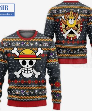 One Piece Straw Hat Pirate Thousand Sunny Logo Ugly Christmas Sweater