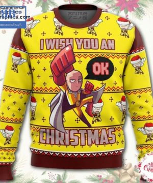 One Punch Man I Wish You An Ok Ugly Christmas Sweater