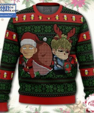 One Punch Man Santa Saitama Ugly Christmas Sweater