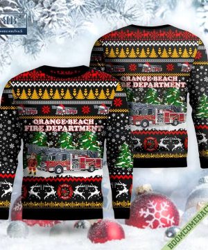 Orange Beach Fire Department Christmas Sweater Jumper