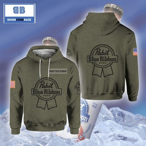 Pabst Blue Ribbon 3D Hoodie