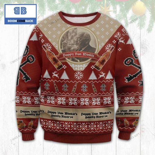 Pappy Van Winkle’s Family Reserve Whiskey Christmas Ugly Sweater