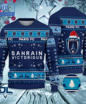 Paris FC Santa Hat Ugly Christmas Sweater