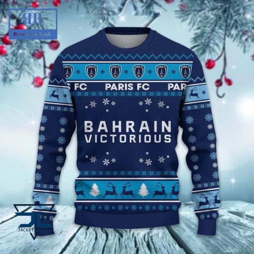 Paris FC Santa Hat Ugly Christmas Sweater