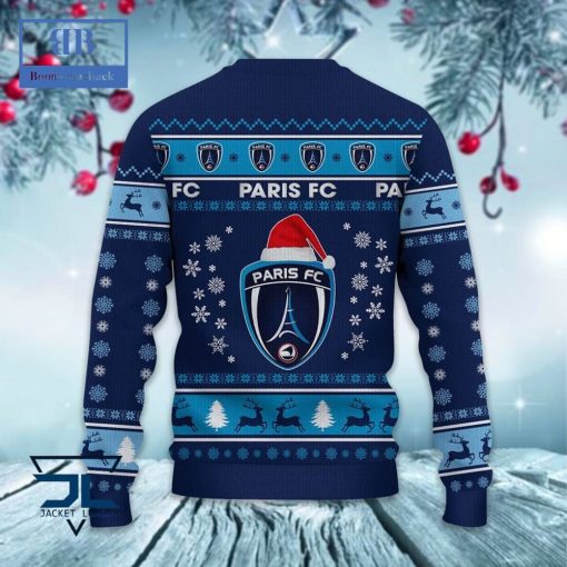 Paris FC Santa Hat Ugly Christmas Sweater