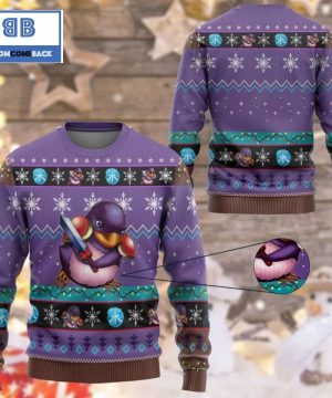 Penguin Soldier Yu Gi Oh Anime Custom Imitation Knitted Ugly Christmas Sweater