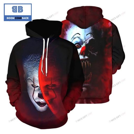 Pennywise IT Movie Halloween 3D Hoodie ver 2